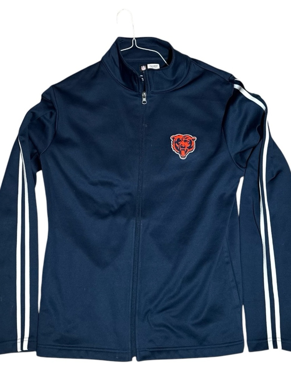 NFL Navy Chicago Bears Team Apparel Jacket with NFL Shield Accent